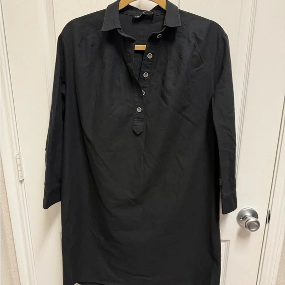 Pomander Place Black Popover Longsleeve Dress - Picture 2 of 12